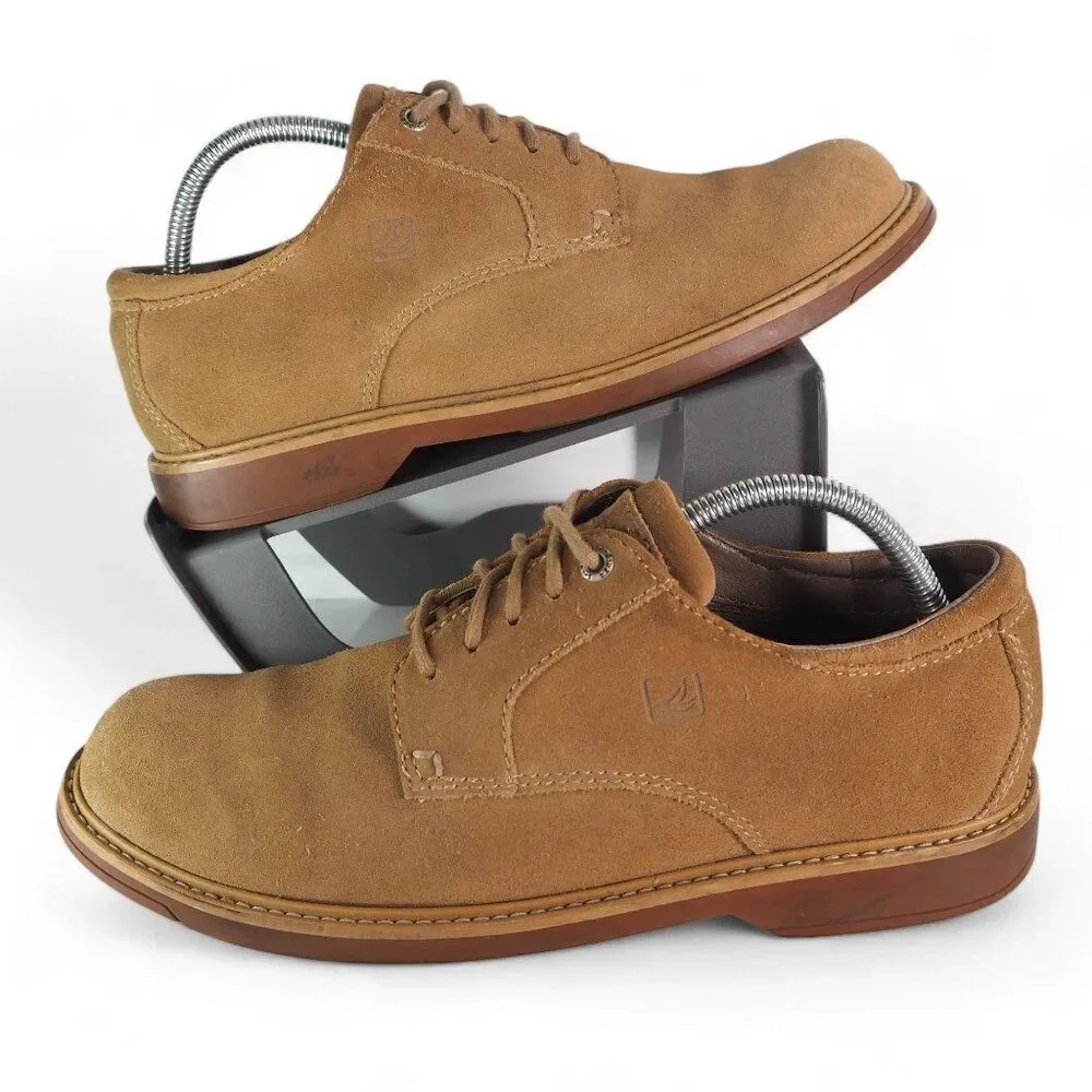 Sperry Top-Sider Lace-up Suede Waterproof Derby Oxfords 0664771 Brown Men's‎ 10M